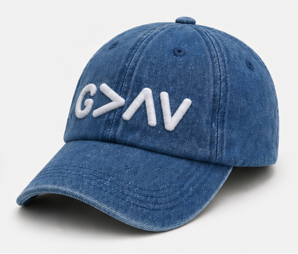 God Is Greater Than My Highs & Lows - Denim Cap (UNISEX)